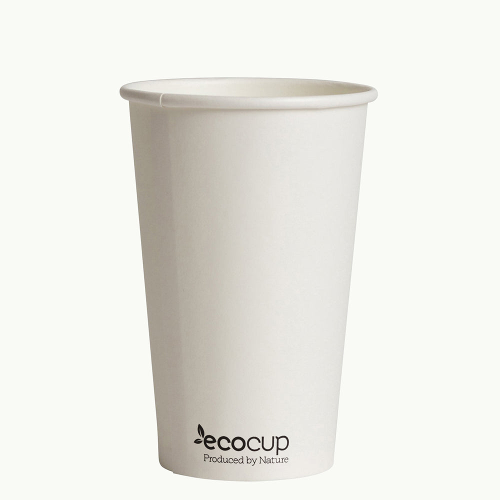 Single Wall EcoCup - WHITE - FSC MIX