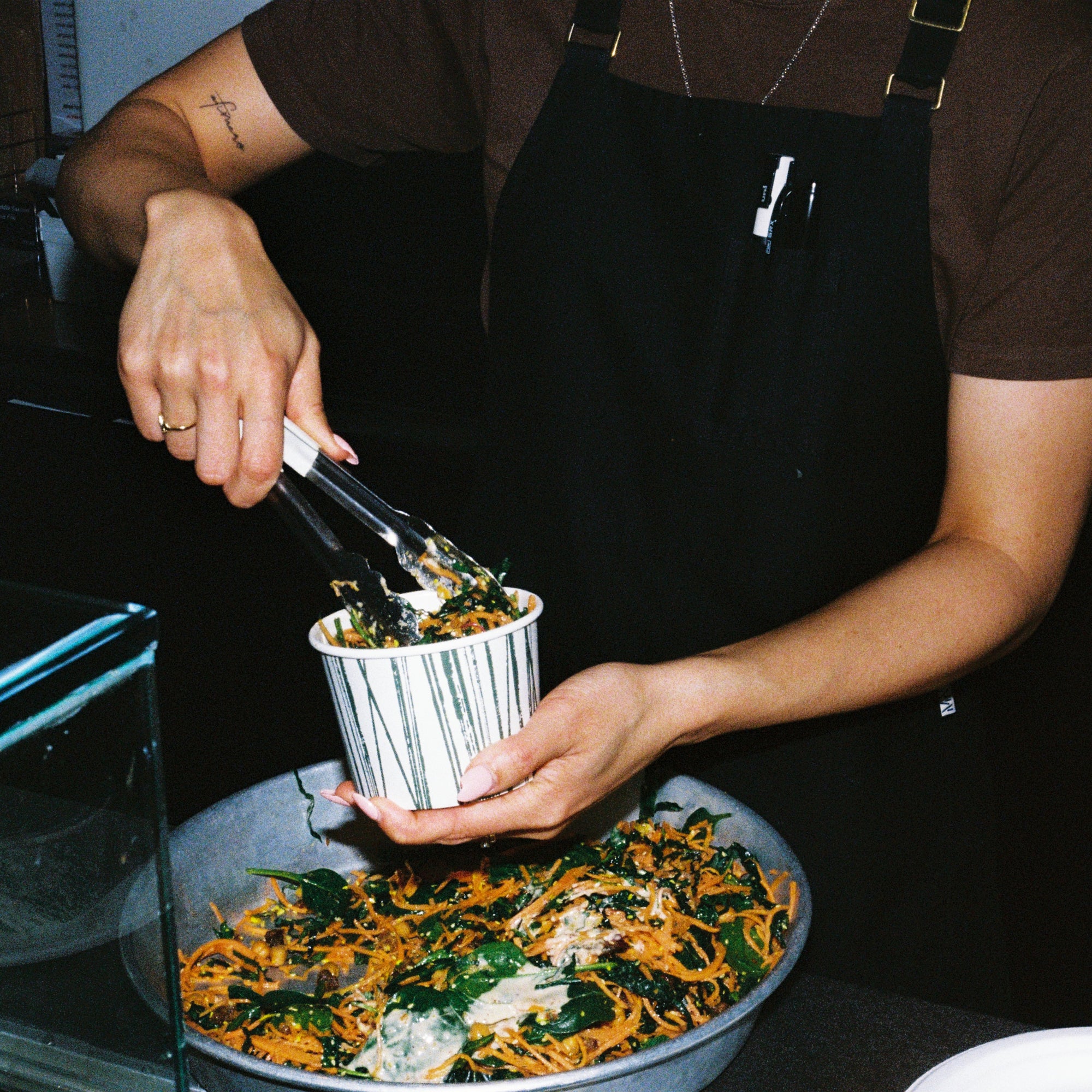 Ripe Deli custom branded paper bowl 