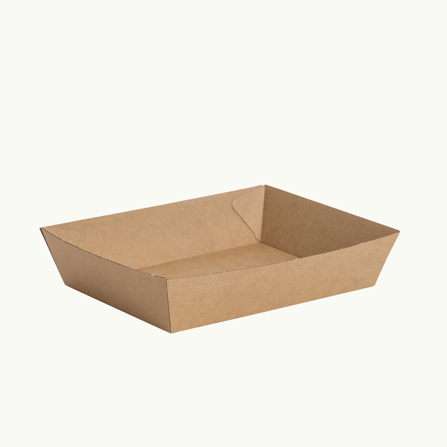 Ecoware kraft tray. Compostable paper packaging.