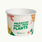560ml compostable paper bowl with print