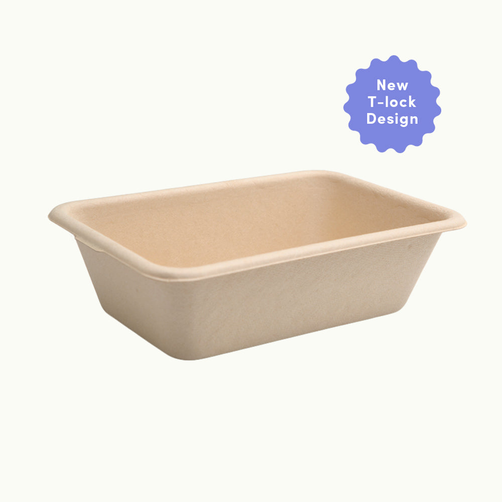 700mL Bamboo Food Box with T-lock